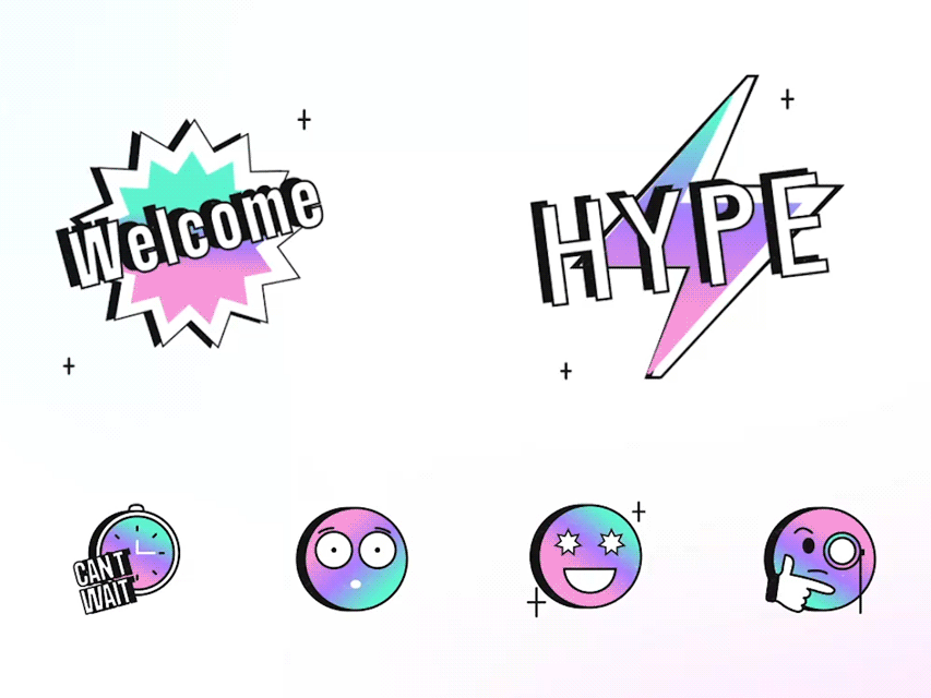 Libristrip stickers by Rytis Jonikas for Flair Digital